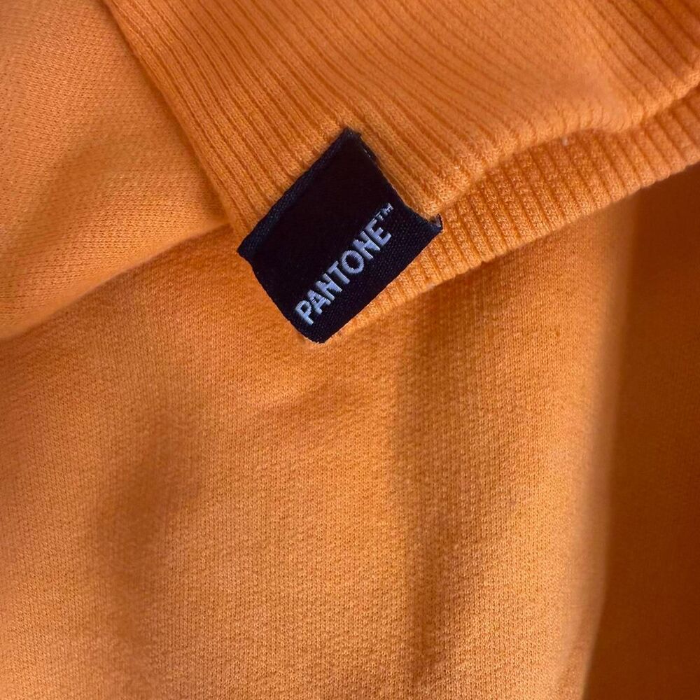 Bright Orange Pantone Oversized Dolman Sleeve Sweatshirt - Picture 6 of 6